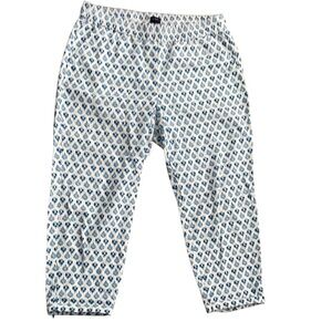 J. Crew Women’s Blue Floral Patterned Pants